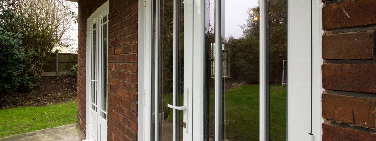 Installation of traditional aluminium windows and doors in the historic property.