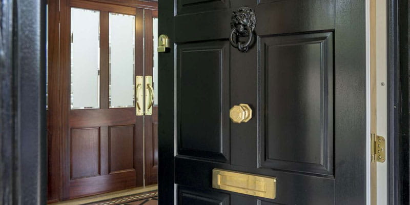 Black Victorian Front Door