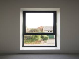 Standard aluminium triple glazed bedroom window.