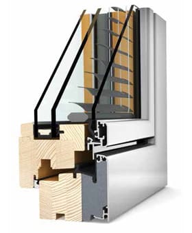 Internorm Home Soft HV 350 TIMBER/ALU/BLIND - Window Profile