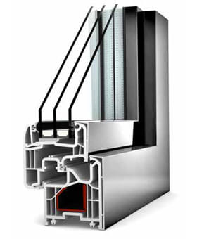 Home Soft KF 200 UPVC/ALUMINIUM - Window Profile