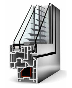 Internorm KV 240 UPVC/ALU/BLIND - Window Profile