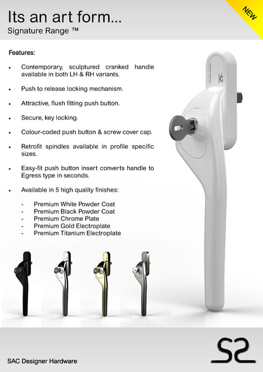 New Handles from Deceuninck signature range John Knight Glass Blog