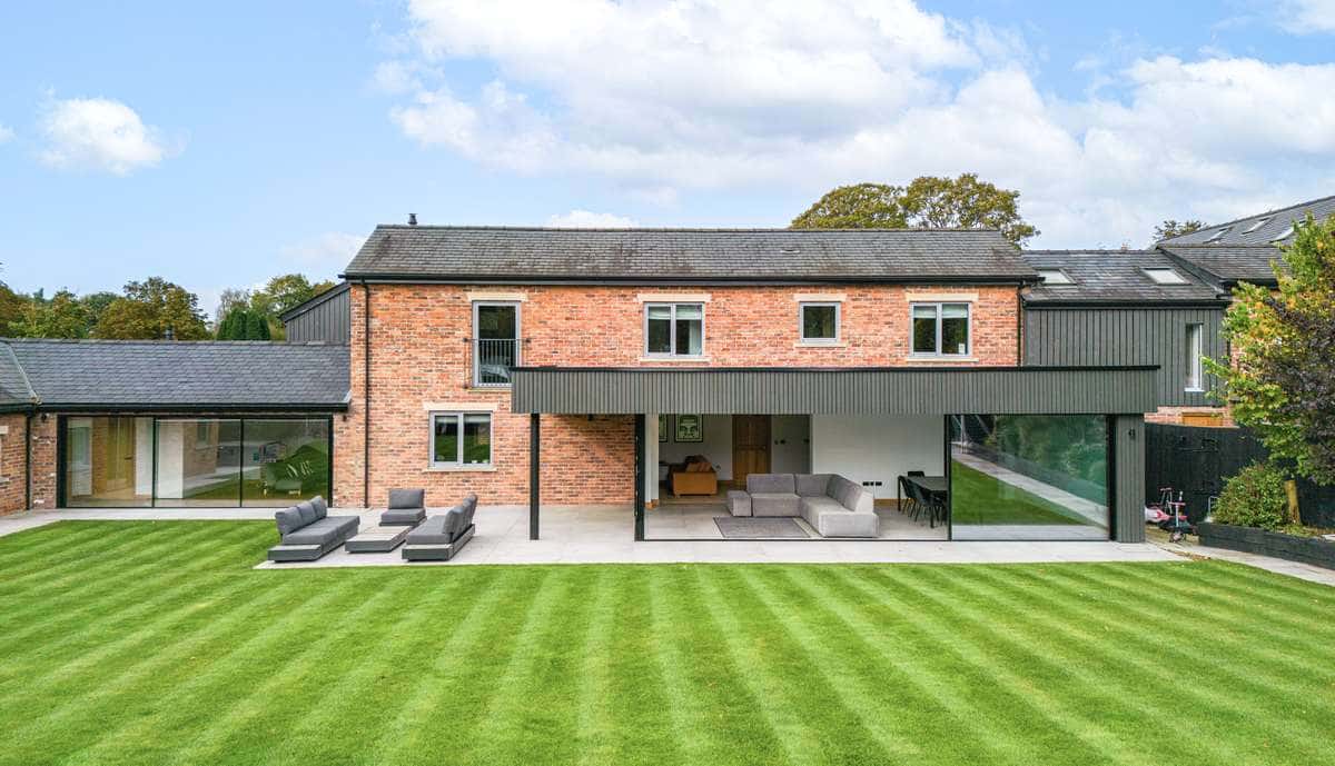Agate Grey Composite Door Installation with black doctors knocker.