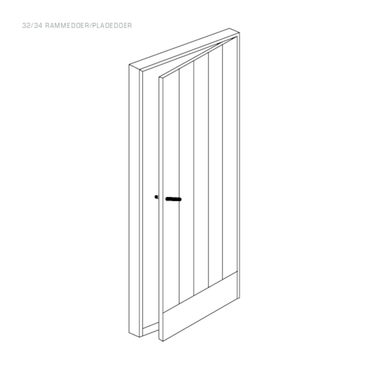Rationel Panelled Door drawing