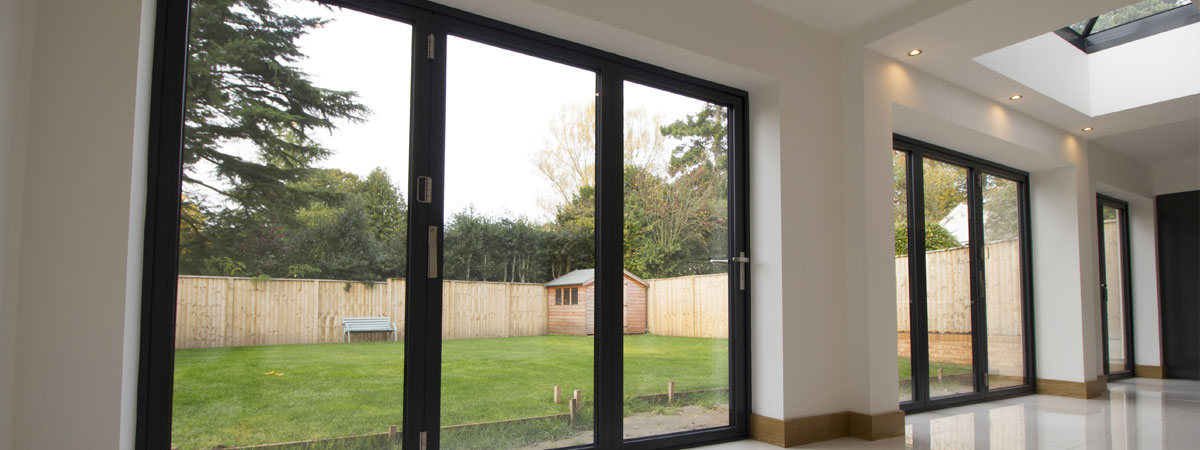New Build Heswall Wirral, featuring multiple aluminium bifold doors.