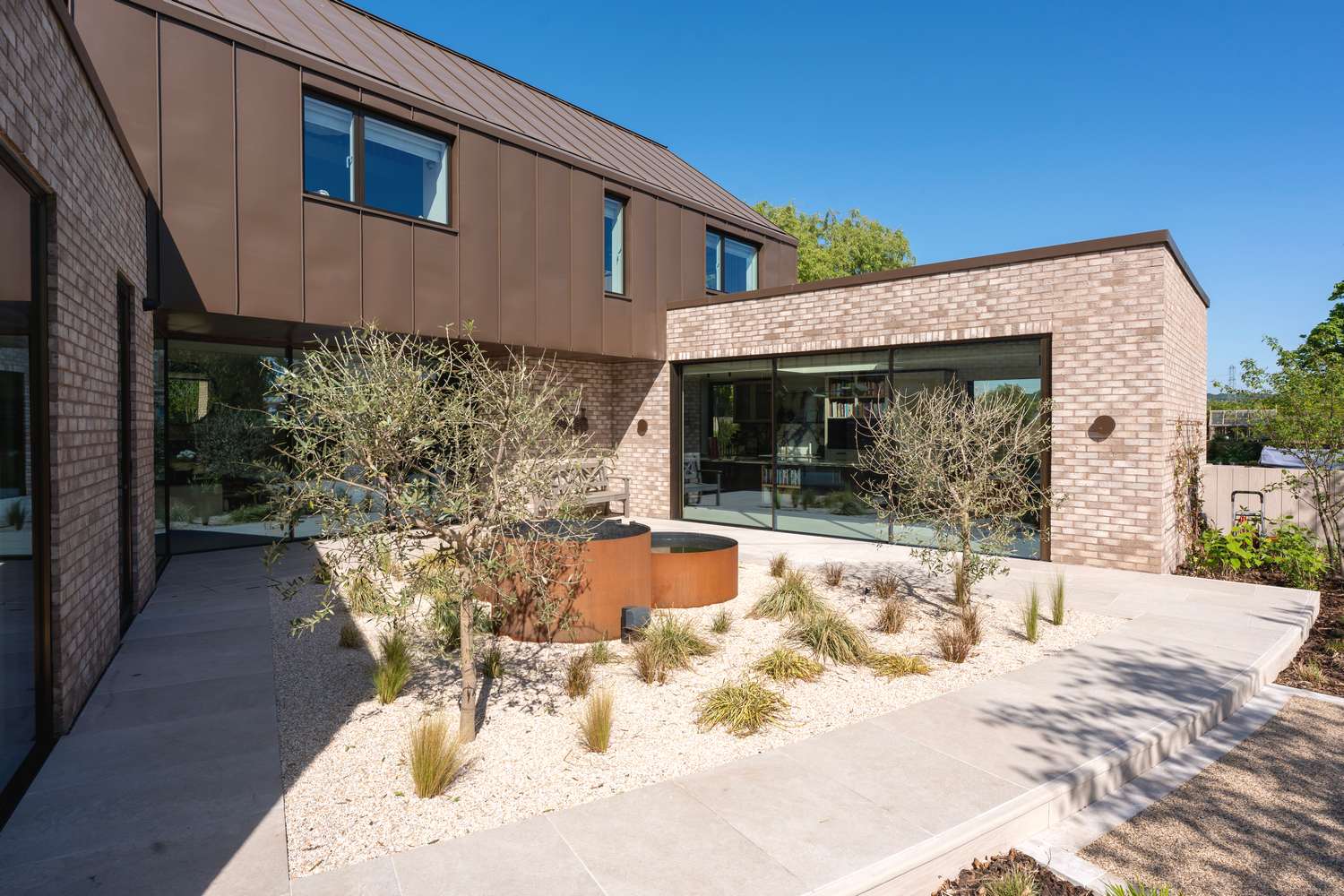 Agate Grey Composite Door Installation with black doctors knocker.