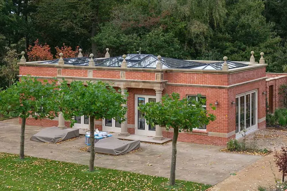 Traditional garden room for silent disco.