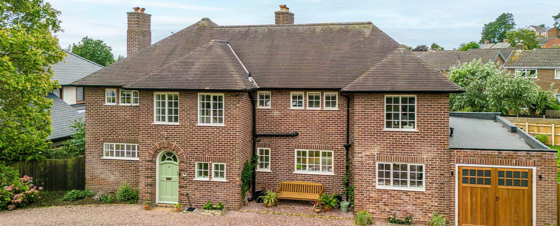 Ariel shot of property with Aluco Heritage windows