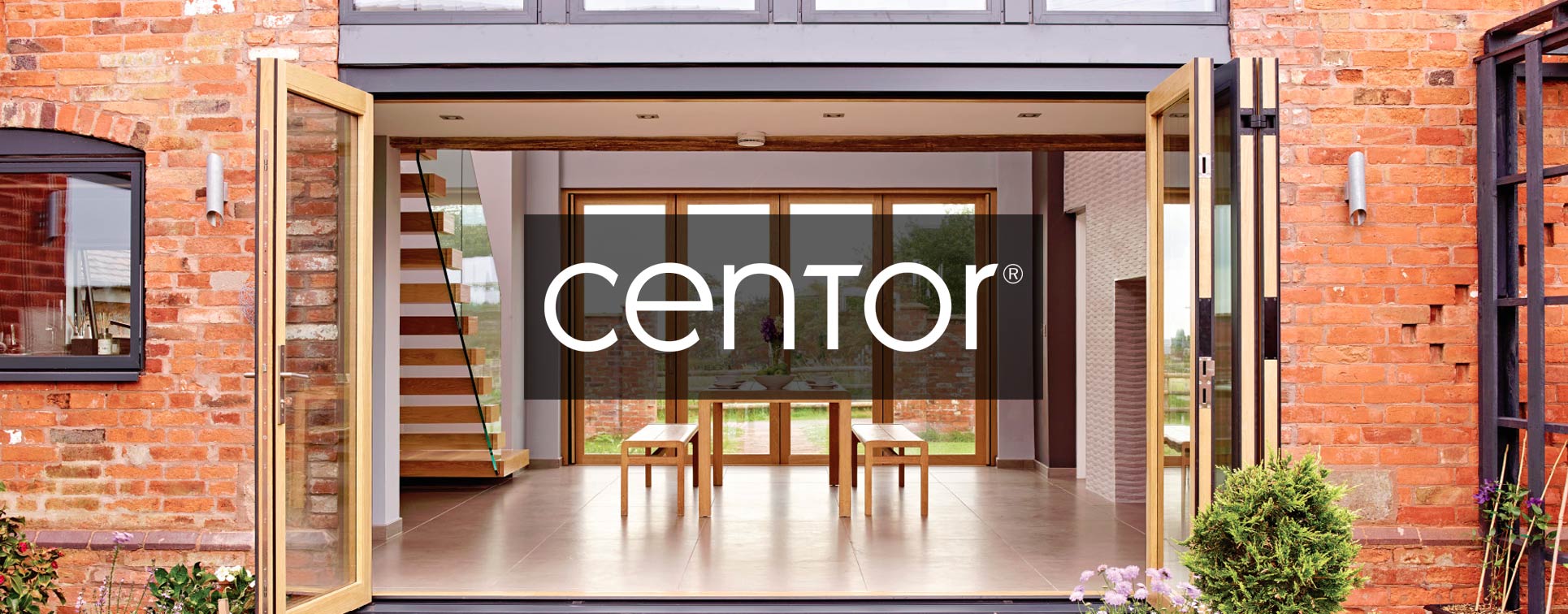 Centor integrated doors installed in a converted barn Northwich, UK.