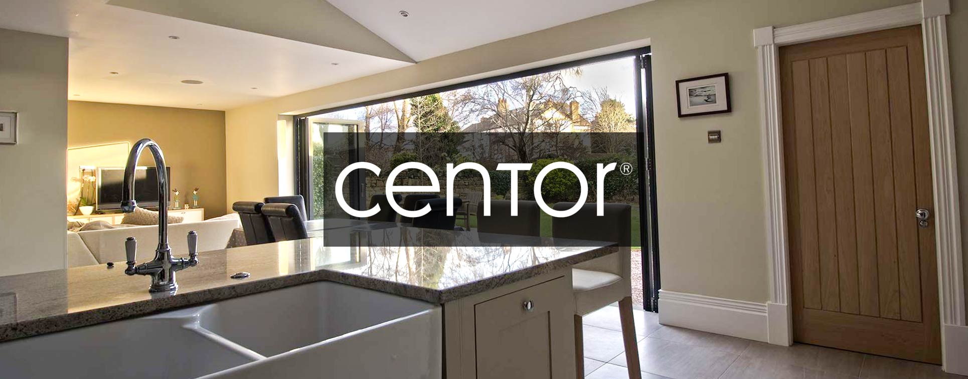 Centor C1 bifold door installed in a stunning open plan extension, Oxton, Wirral.