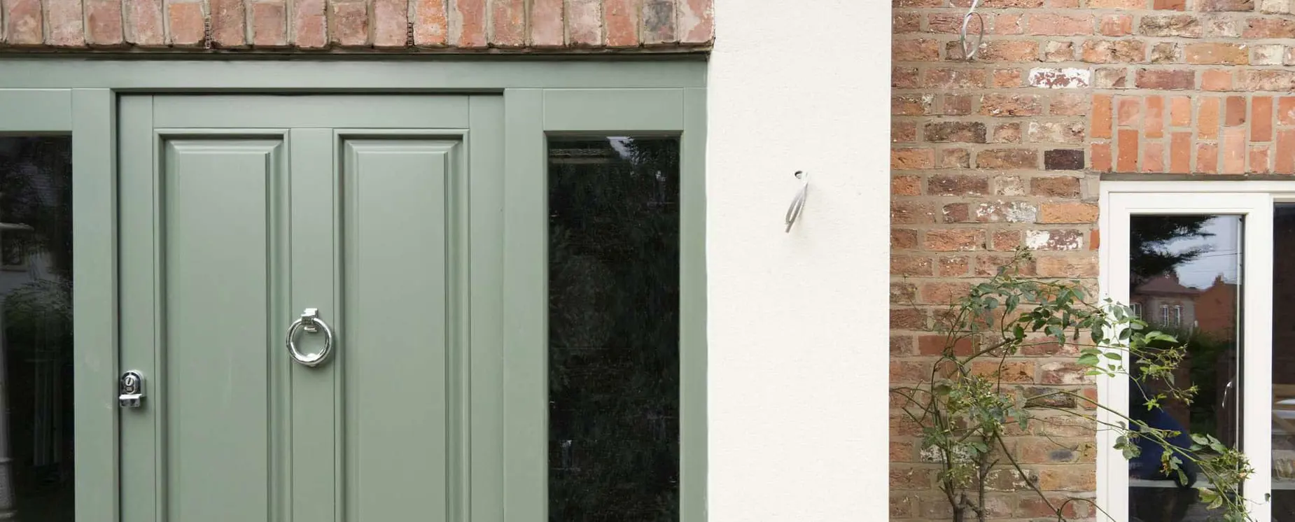 Timber entrance doors, Wrexham
