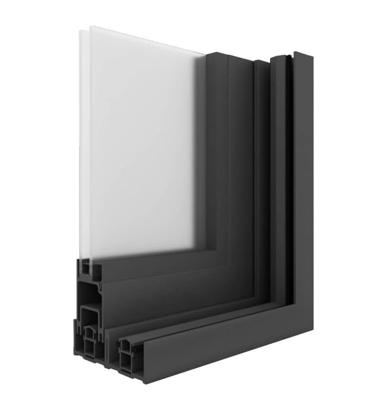 Boavista fibreglass sliding doors John Knight Glass Heswall, UK