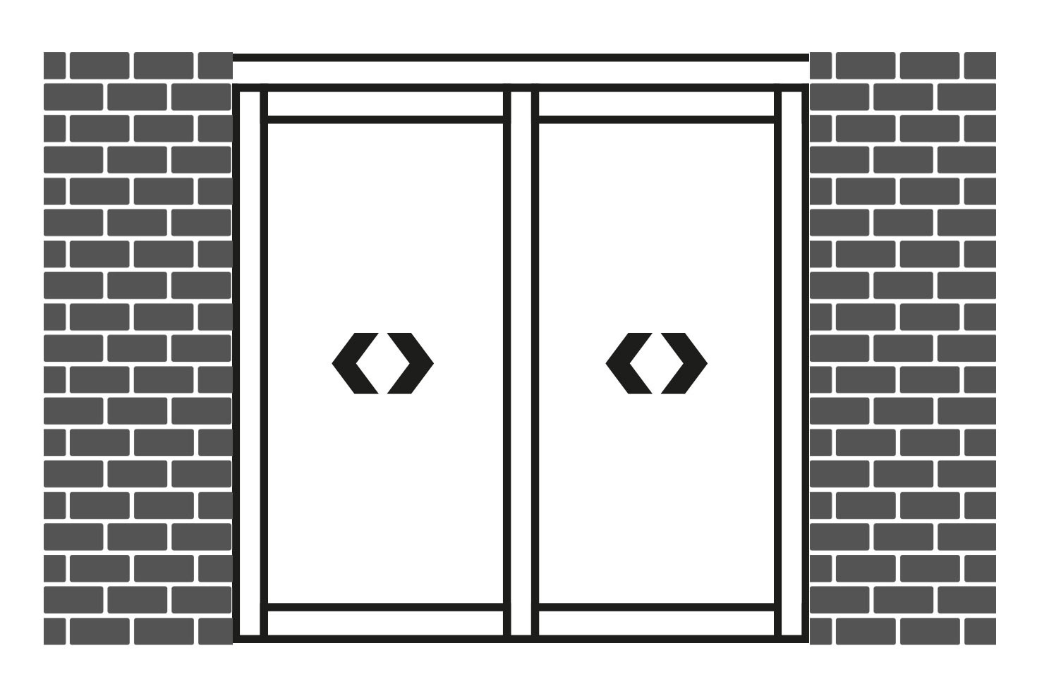 Dual Panel Pocket Door