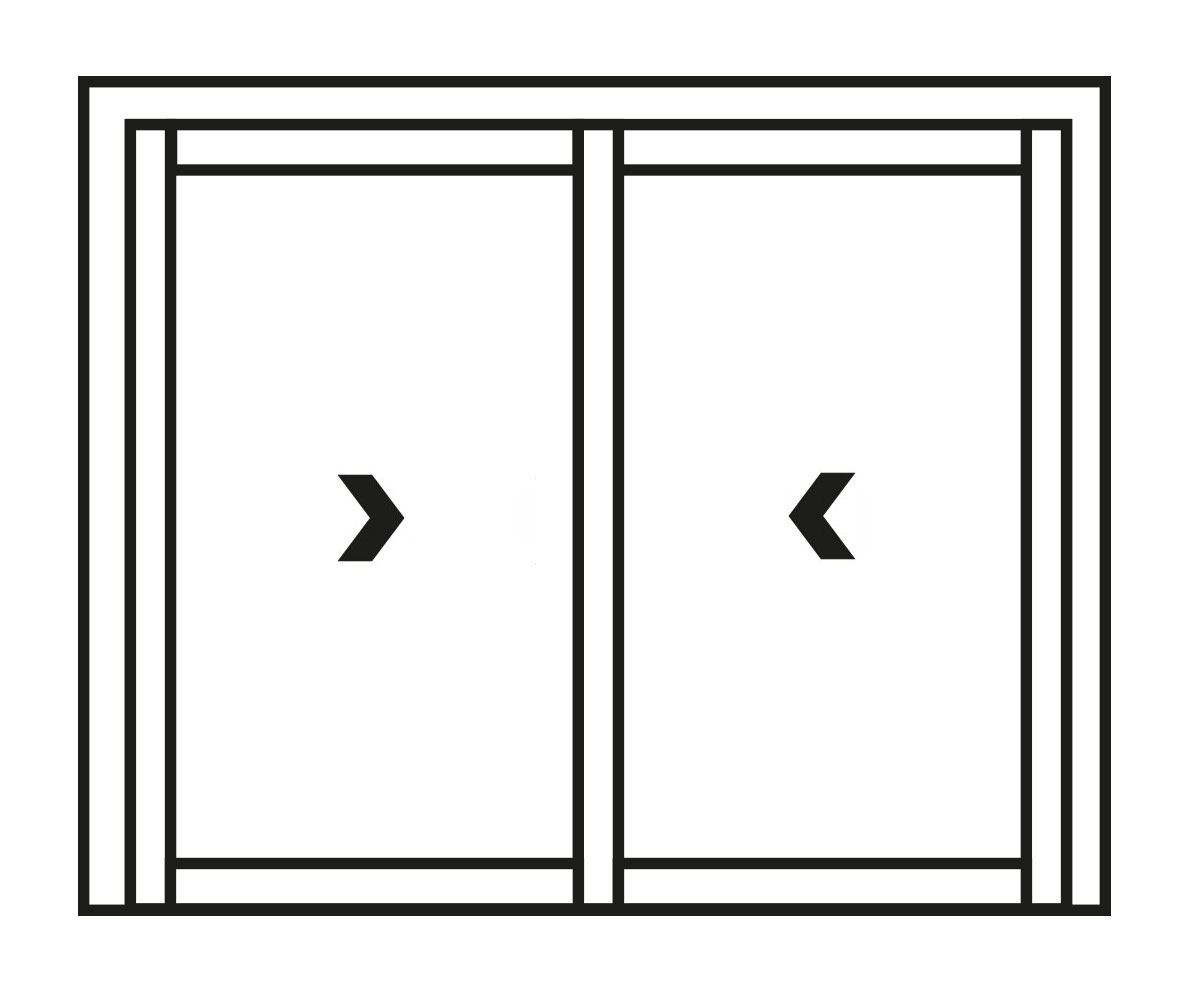 Dual Panel Sliding Door