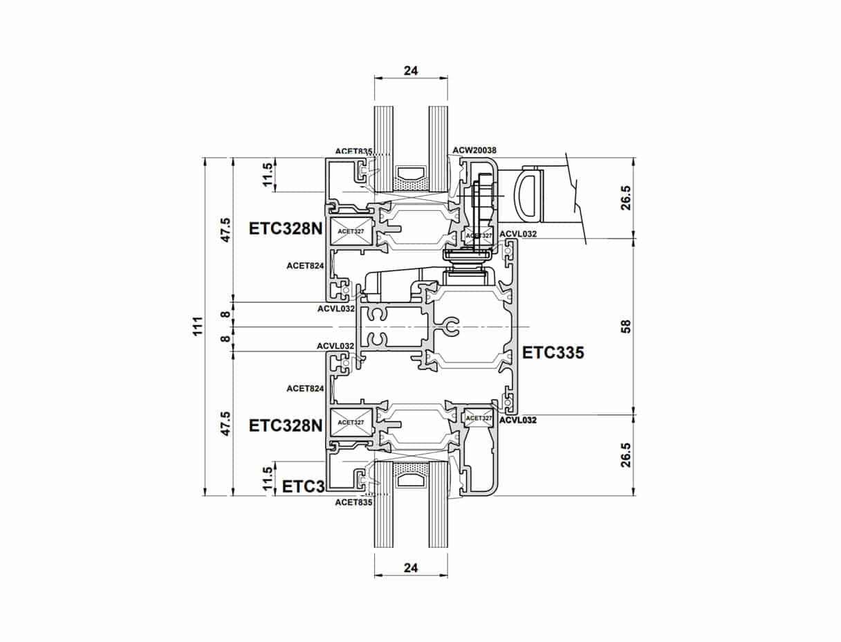 Technical Details Essential Aluminium window
