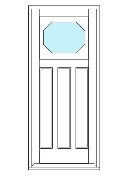 Octagon 4 Panel Door.