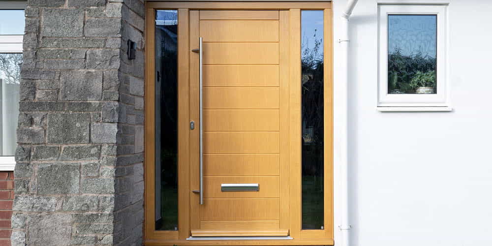 Modern Oak Entrance Door Cheshire