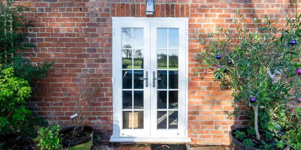 UPVC French door installation, Cheshire