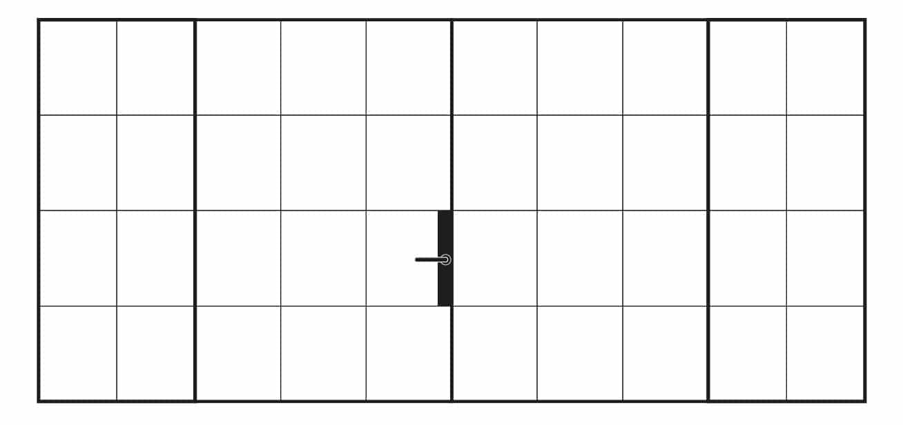 12 Panel Dual Door with Sidelights
