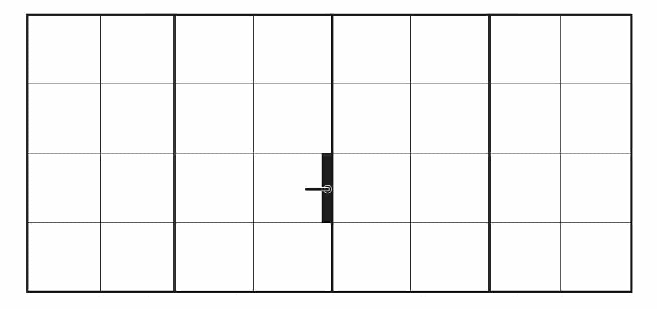 16 Panel Dual Door with Sidelights