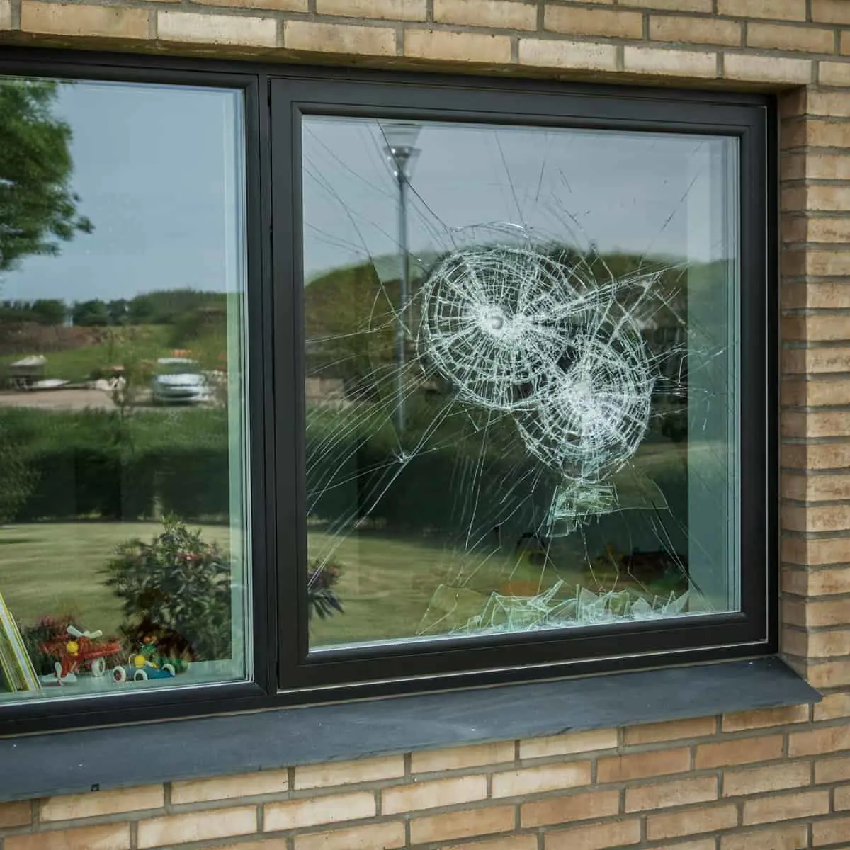 Laminated glass to deter break-ins