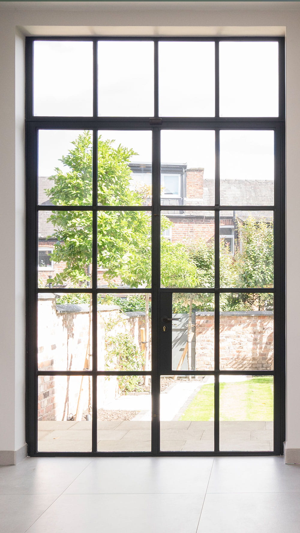 Crittall French Doors with top light