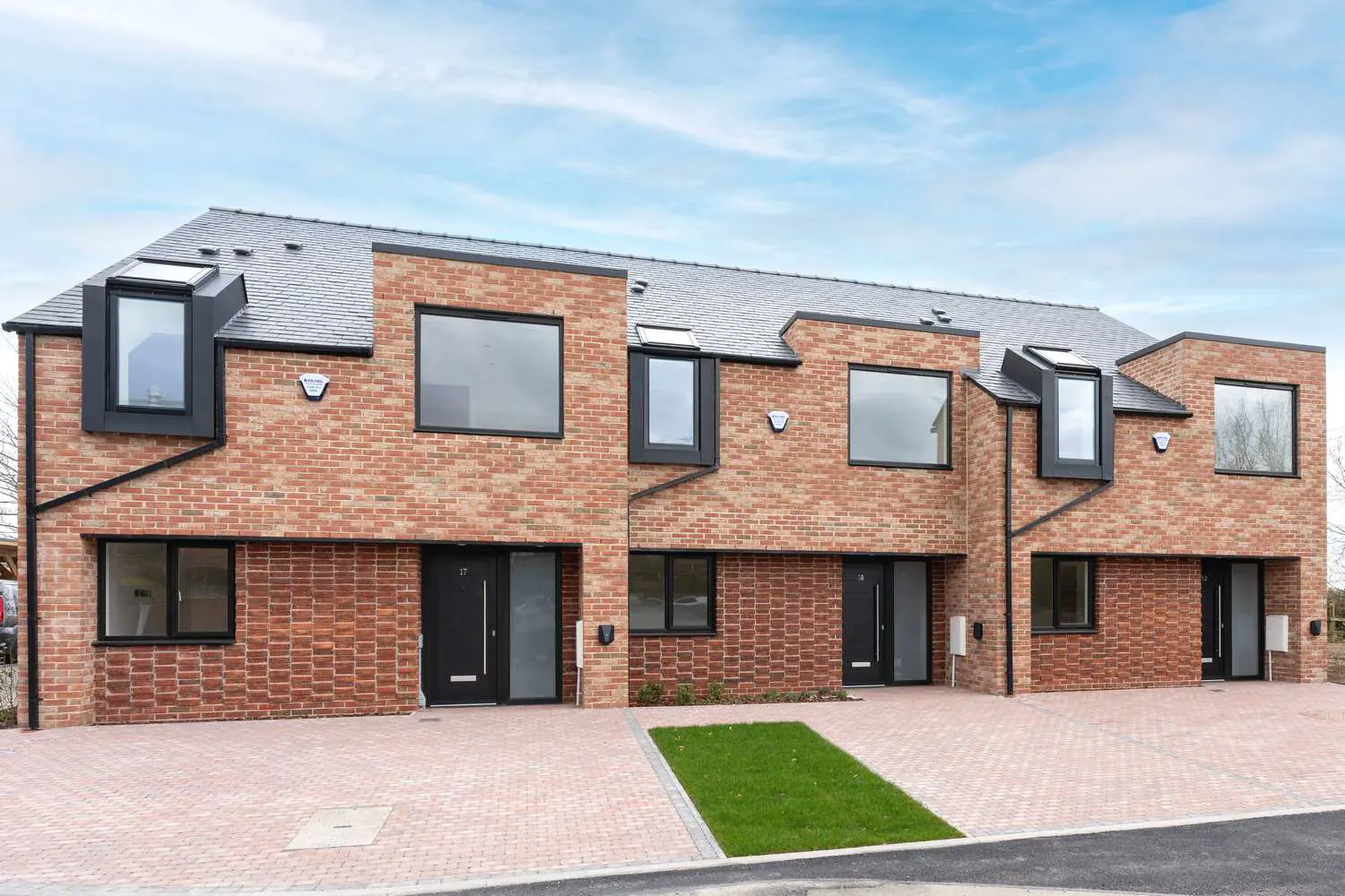 New builds featuring aluminium and UPVC windows and doors.