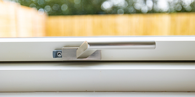 Close up of Window handle 
