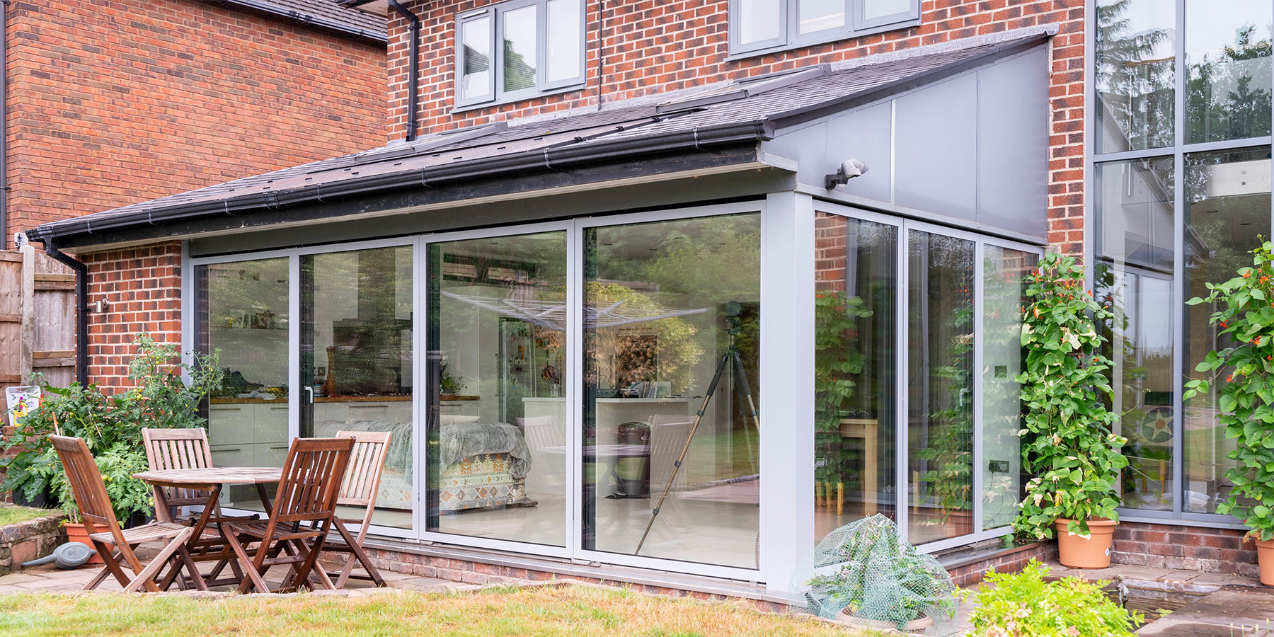 Aluminium clad sliding doors