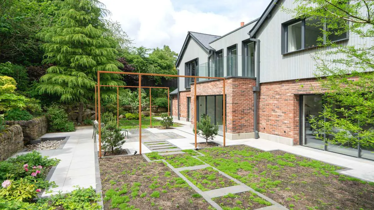 Agate Grey door close up with sand blasted glass.