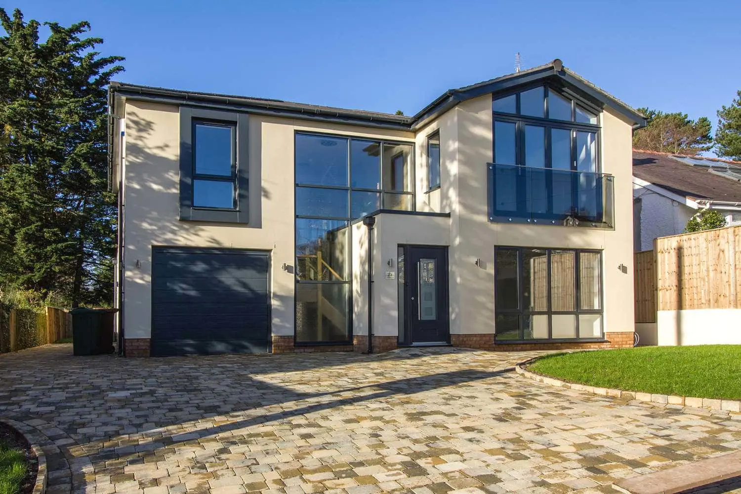 Full house installation of aluminium windows and composite front door.