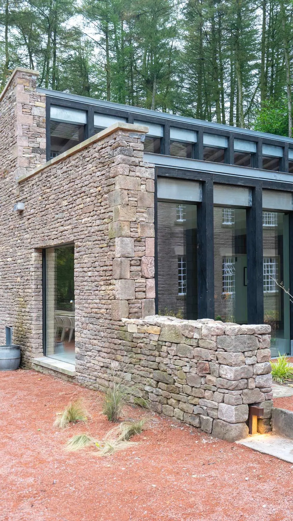 Agate grey composite door against red brickwork