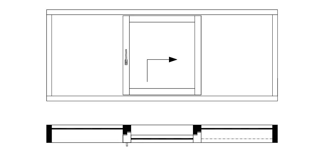 6 Panel Door - Fixed Side Panels