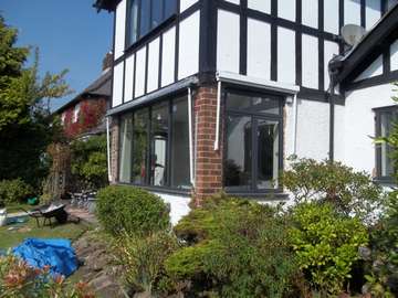 Lower Heswall Wirral. The client was looking for a modern look to an older looking property.