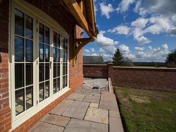 Installation of Residence 9 UPVC triple glazed french doors in Wrexham, Wales.