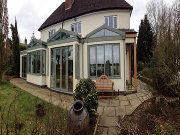 Alternative view of open plan extension.