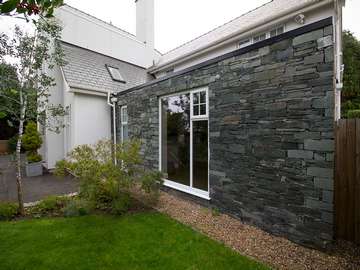 New England style new build - large pvc window with astral bar to add to the traditional style property.