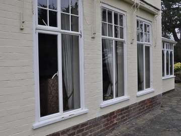 Duration windows installed in Heswall to integrate with the style of the property. Double glazed aluminium windows to give the look and thermal efficiency of a high quality window.