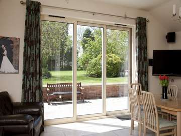 Malpas Cheshire West : Installation of a 3 door - two sliding Allstyle Sliding Patio door in the closed position