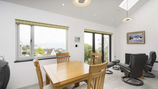 Internal view of this new build living area, the main lounge in on the second floot to take advantage of the stunning views.