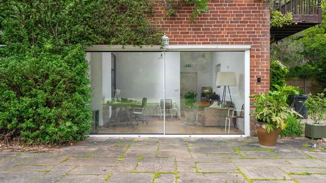 External view of the Knight Line Aluminium sliding door Cheshire.