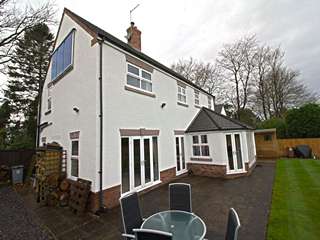 Rear aspect of full UPVC glazing installation.