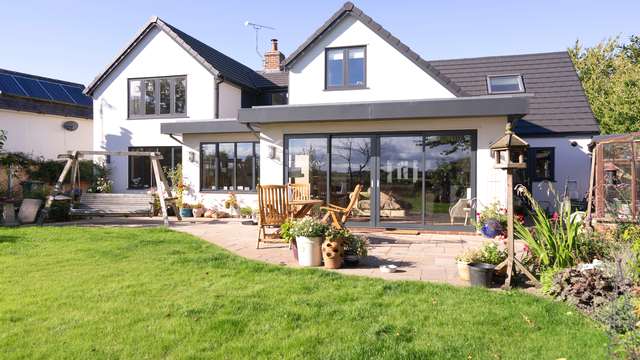 External view of full property installation featuring UPVC and aluminium windows in Crewe, Cheshire