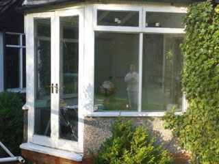 Internal view of this conservatory upgrade, what a great view!!