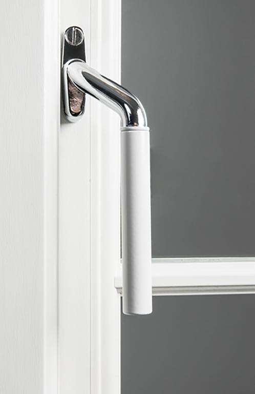 Ford Transit door handle cover chrome/&white X 4
