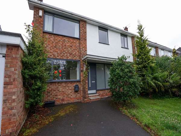 External shot of this front facade featuring full installation of Rationel windows and doors.